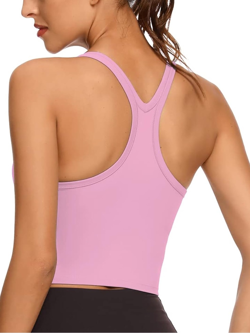 Mauve Pink Racerback Tank Top - Picture 2 of 5